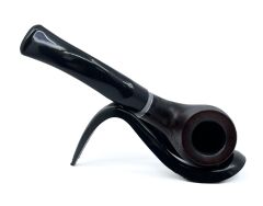 Dapper Bent Billiard Briar (Gül Kökü) 9 mm Filtreli El Yapımı Pipo - 3082