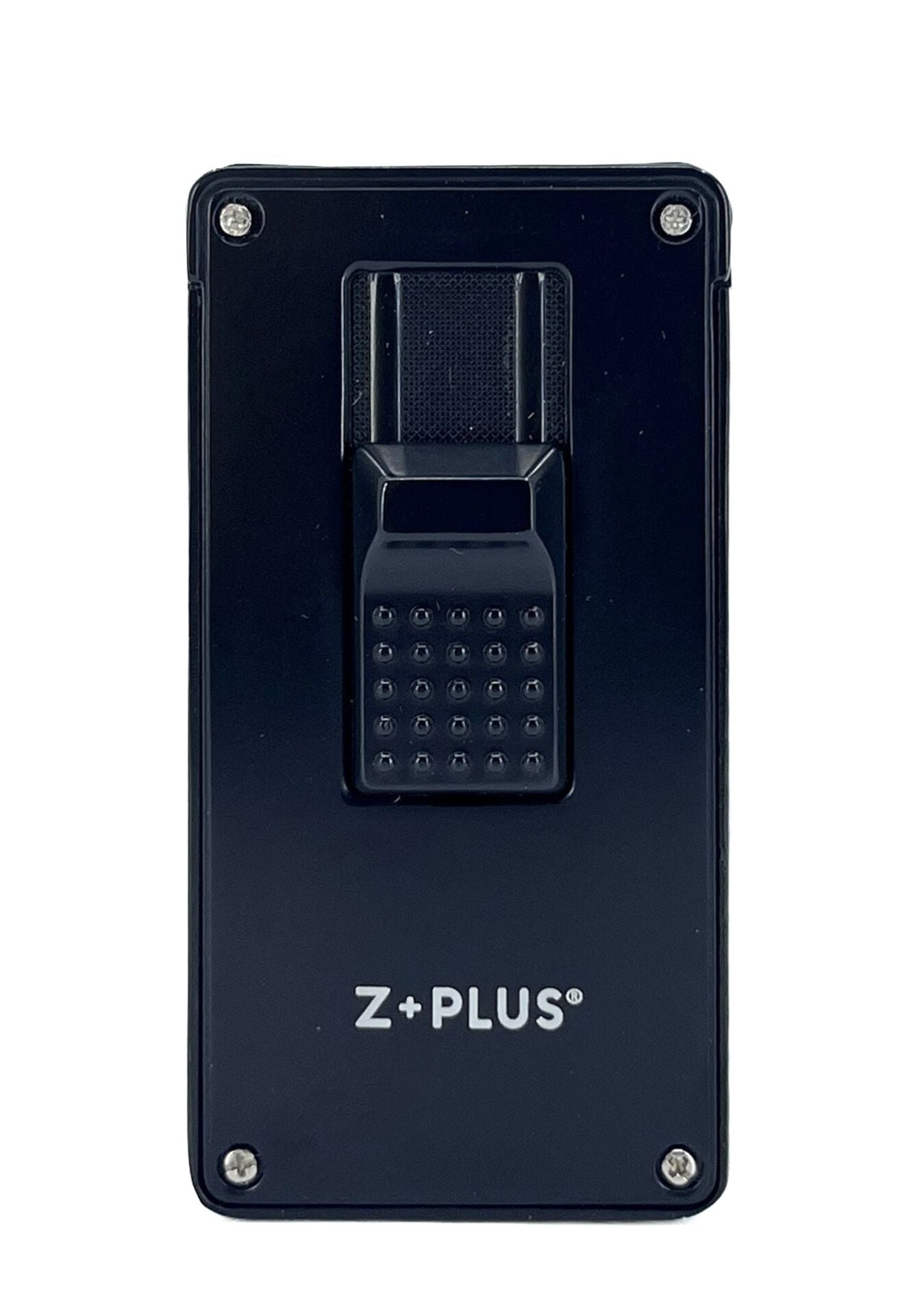 Z+PLUS Lüks Metal Çift Torch Jet Alevli Puro Çakmağı - Siyah