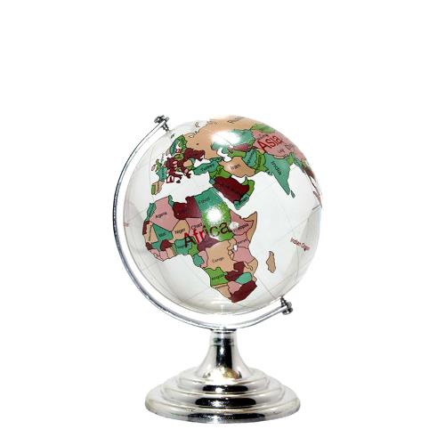 Dünya Şeklinde Dekoratif Kristal Küre