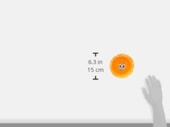 Simba Sıçratmalı Disk Oyuncağı, Suyu Emme ve Sıçratma, Yumuşak Malzeme, Baskılı, 17 Cm