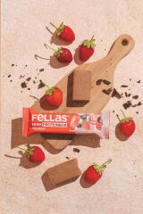 Fellas Yüksek Protein Bar - Çilekli 45g (3 Adet)