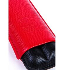 Parmida Deri Puro Kılıfı 2'li - Seyahat Humidoru Kırmızı/Siyah