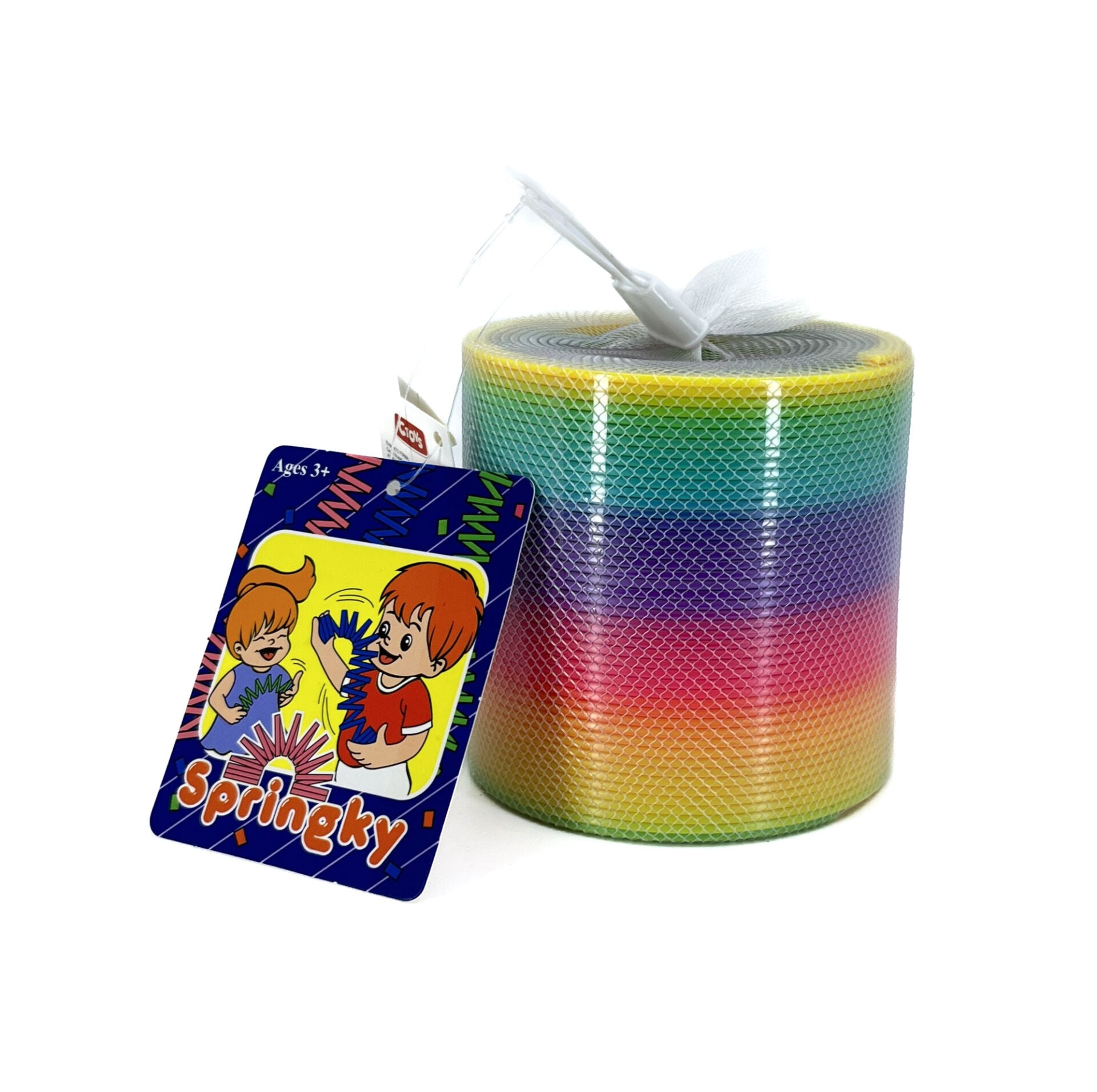 Springky Stres Yayı Slinky Gökkuşağı Renkleri Dekoratif Obje