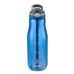 Contigo Ashland Tren Tek El Bas İç Kapaklı Su Matarası 1200ml - Mavi