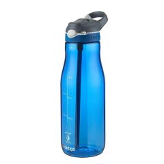 Contigo Ashland Tren Tek El Bas İç Kapaklı Su Matarası 1200ml - Mavi