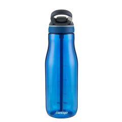 Contigo Ashland Tren Tek El Bas İç Kapaklı Su Matarası 1200ml - Mavi