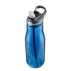 Contigo Ashland Tren Tek El Bas İç Kapaklı Su Matarası 1200ml - Mavi