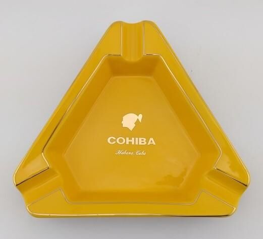 Cohiba Porselen 3'lü Puro Küllüğü Sarı