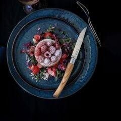 Opinel Chic 4'lü Et Bıçağı Seti - Zeytin Ağacı (Olive Wood)