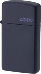 Zippo Slim Navy Matte  Logo Dizayn Çakmak