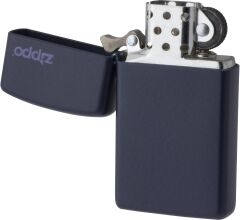 Zippo Slim Navy Matte  Logo Dizayn Çakmak