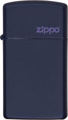 Zippo Slim Navy Matte  Logo Dizayn Çakmak