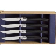 Opinel Chic 4'lü Et Bıçağı Seti - Abanoz Ağacı (Ebony)