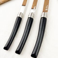 Opinel Chic 4'lü Et Bıçağı Seti - Abanoz Ağacı (Ebony)