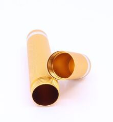 Parmida Alüminyum Puro Tüpü / Puro Taşıma Tüpü - Parlak Bronz