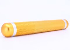 Parmida Alüminyum Puro Tüpü / Puro Taşıma Tüpü - Parlak Bronz