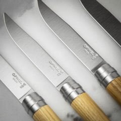 Opinel Chic 4'lü Et Bıçağı Seti - Dişbudak Ağacı (Ash Wood)