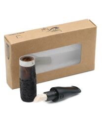 Pipsan Toscanello Backwoods Ağızlık Yarım İşlemeli - Kahverengi