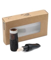 Pipsan Toscanello Backwoods Ağızlık Yarım İşlemeli - Kahverengi