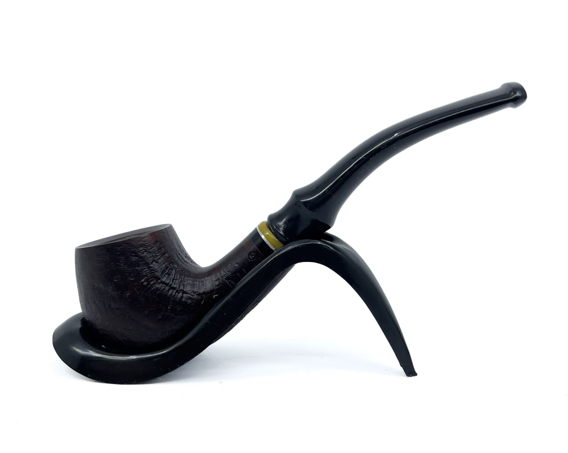 Dapper Bent Billiard Briar (Gül Kökü) 9 mm Filtreli El Yapımı Pipo - 3066