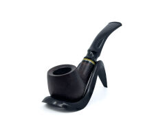 Dapper Bent Billiard Briar (Gül Kökü) 9 mm Filtreli El Yapımı Pipo - 3066