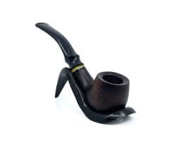 Dapper Bent Billiard Briar (Gül Kökü) 9 mm Filtreli El Yapımı Pipo - 3066