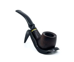 Dapper Bent Billiard Briar (Gül Kökü) 9 mm Filtreli El Yapımı Pipo - 3066