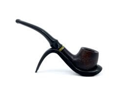 Dapper Bent Billiard Briar (Gül Kökü) 9 mm Filtreli El Yapımı Pipo - 3066