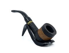 Dapper Bent Billiard Briar (Gül Kökü) 9 mm Filtreli El Yapımı Pipo - 3065