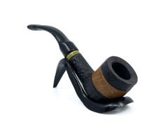 Dapper Bent Billiard Briar (Gül Kökü) 9 mm Filtreli El Yapımı Pipo - 3065