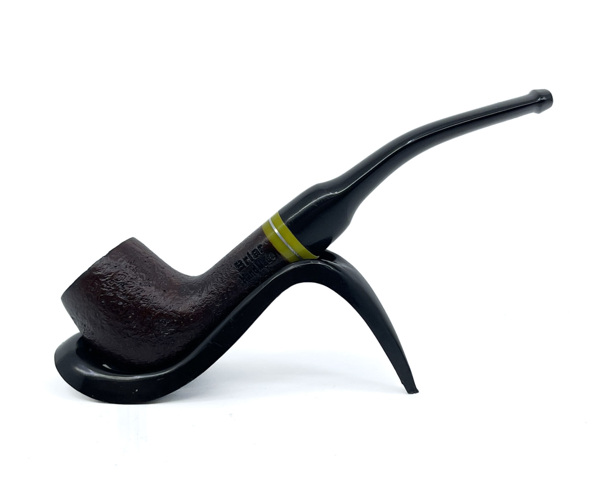 Dapper Bent Billiard Briar (Gül Kökü) 9 mm Filtreli El Yapımı Pipo - 3068
