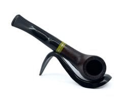 Dapper Bent Billiard Briar (Gül Kökü) 9 mm Filtreli El Yapımı Pipo - 3068