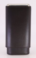 Parmida Koyu Kahverengi Deri Puro Kılıfı 3'lü - Seyahat Humidoru