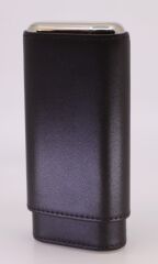 Parmida Koyu Kahverengi Deri Puro Kılıfı 3'lü - Seyahat Humidoru