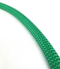 Cam Nargile Marpucu - Yeşil Hasır Örgü Kaplama Silikon Hortum