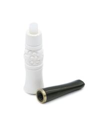 Doğal Lületaşı El Yapımı İşlemeli Ağızlık