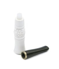 Doğal Lületaşı El Yapımı İşlemeli Ağızlık