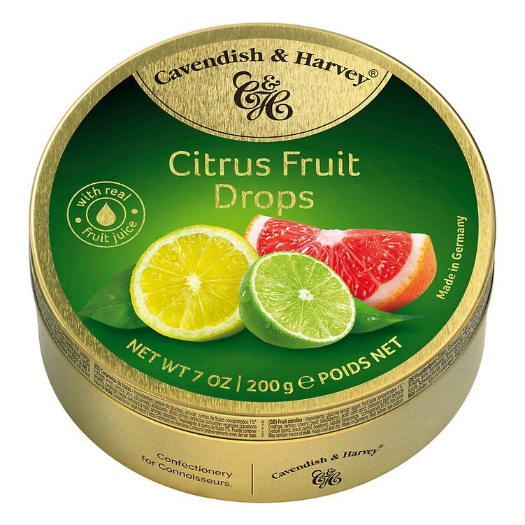 Cavendish & Harvey Citrus Fruit Drops Narenciye Meyveleri Aromalı Şeker
