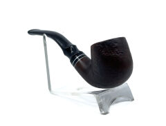 Dapper Bent Apple Briar (Gül Kökü) 9 mm Filtreli El Yapımı Pipo - 3070