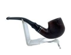 Dapper Bent Apple Briar (Gül Kökü) 9 mm Filtreli El Yapımı Pipo - 3070