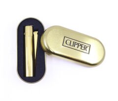 Clipper Özel Kutusunda Metal Çakmak - Parlak Sarı (Polish Gold)