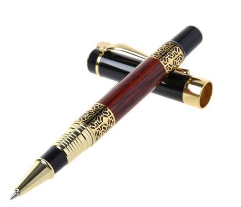 Retro Desenli Lüks Metal Tükenmez Kalem