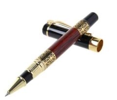 Retro Desenli Lüks Metal Tükenmez Kalem