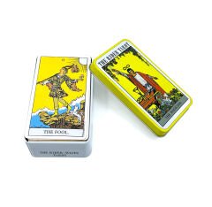 Metal Kutulu The Rider - Waite Tarot Deck Tarot Kart Destesi