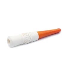 Doğal Lületaşı El Yapımı İşlemeli Ağızlık