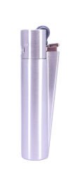 Clipper Özel Kutusunda Metal Çakmak - Mat Gümüş (Brushed Silver)