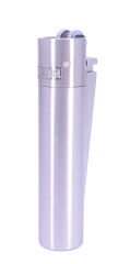 Clipper Özel Kutusunda Metal Çakmak - Mat Gümüş (Brushed Silver)