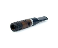Pipsan Metal Filtreli Sigar* İşlemeli Ağızlık 7 mm Çap - Kahverengi