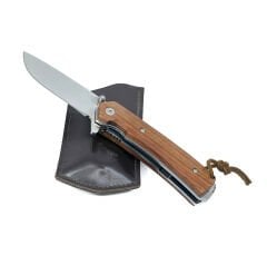 Ahşap Kabze Stumb Thub Paslanmaz Çelik Çakı