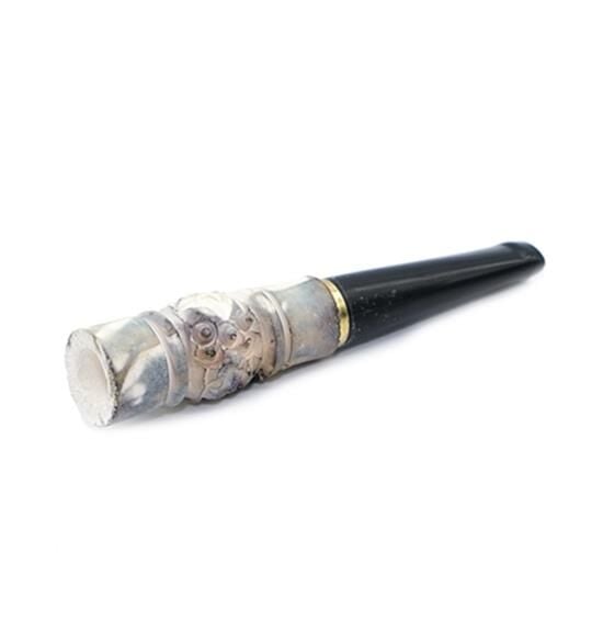 Doğal Lületaşı El Yapımı İşlemeli Ağızlık